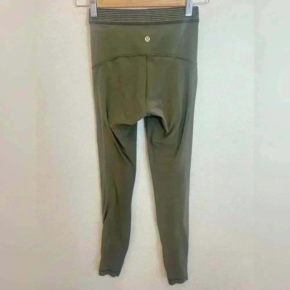Lululemon Principal Dancer Golden Lining Tight in Armory *28" Size 4 - Picture 11 of 14